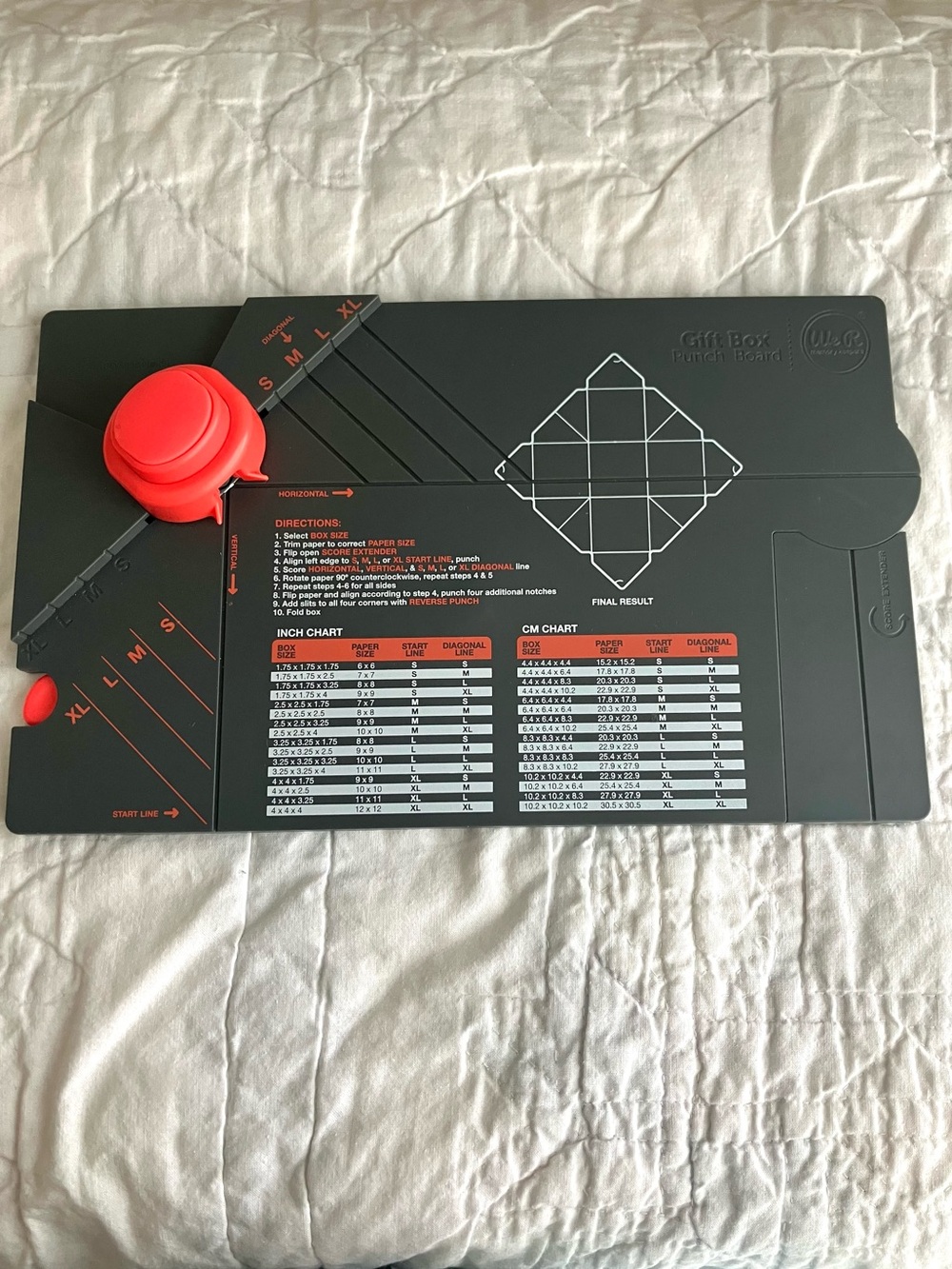 We R Memory Keepers Gift Box Punch Board for crafting custom boxes